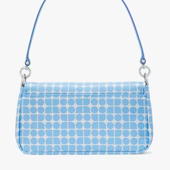Kate Spade Noel Jacquard Convertible Crossbody Canvas XBody Shoulder 
Astral Blu - Picture 7 of 16